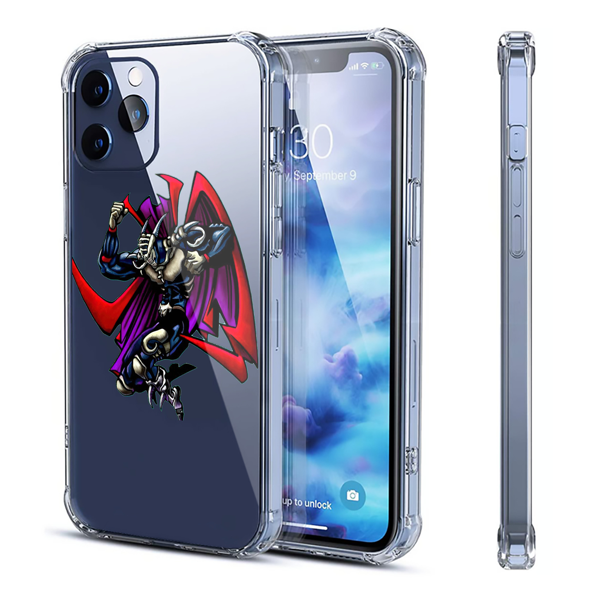 （画像用） 遊☆戯☆王 Yu-Gi-Oh! 【iPhone 12シリーズ対応】透明スマホケース（クリアソフトケース）